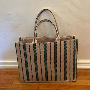 Striped tote